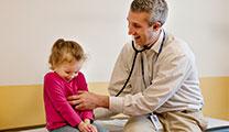 Dr. Christopher Jones and a young patient